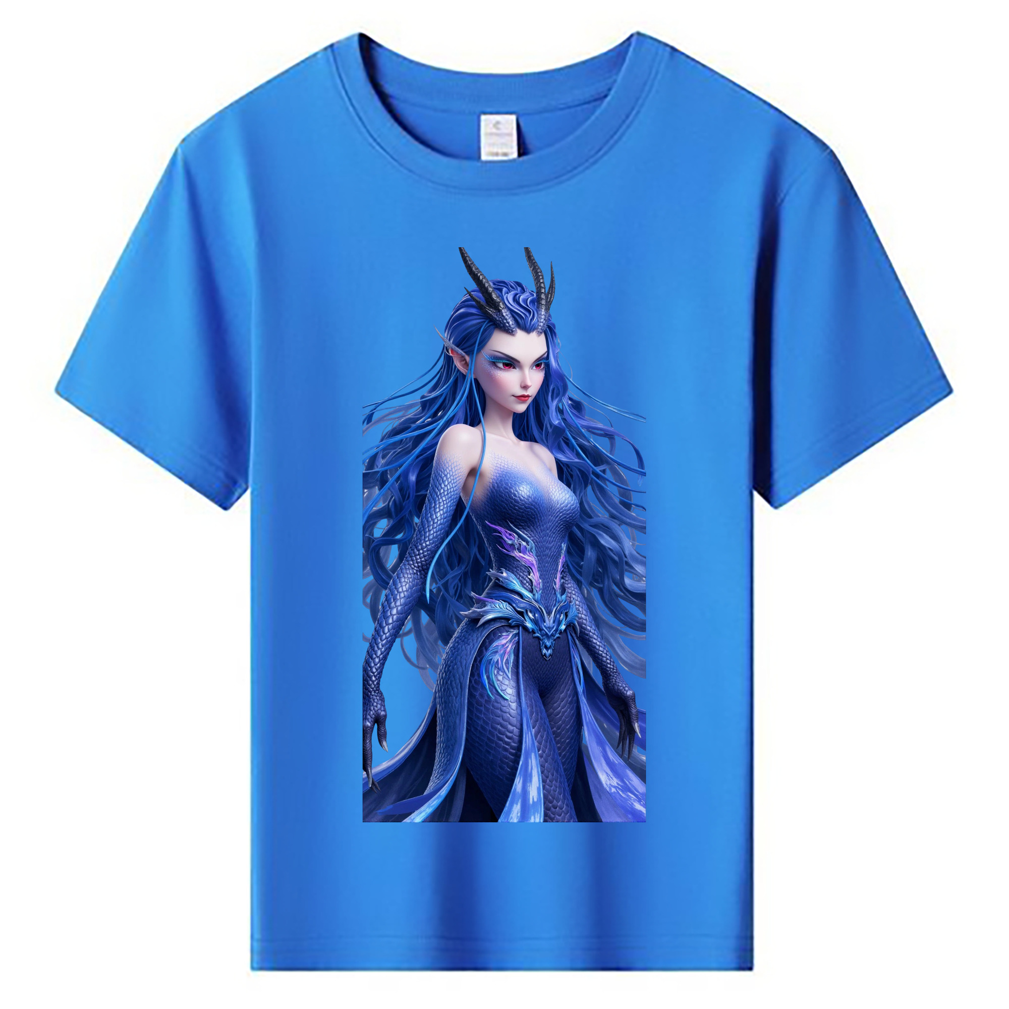 （画像用） Ne Zha 2 ナタ 魔童の大暴れ 綿100％キッズTシャツ（フロントプリント）